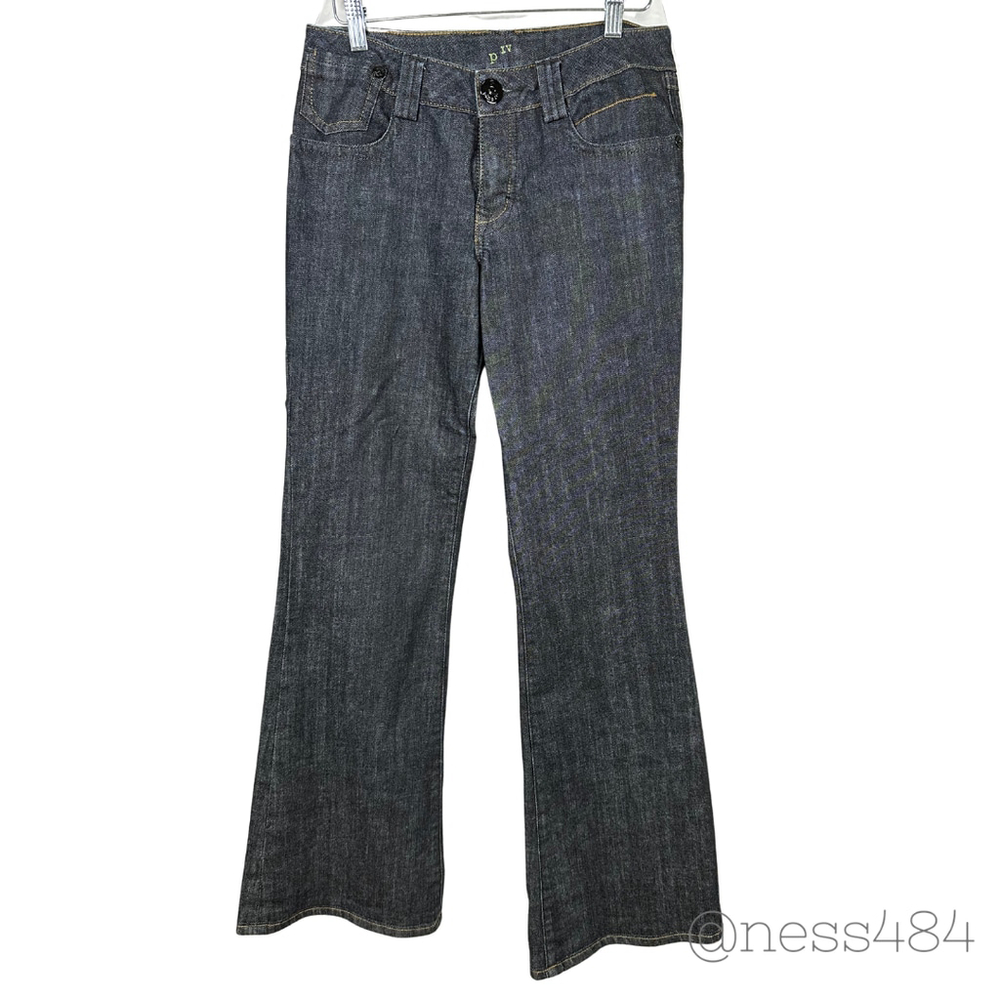 D IV Jeans Womens Dark Wash Bootcut Flare Denim Pants Size 30